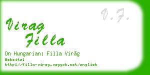 virag filla business card